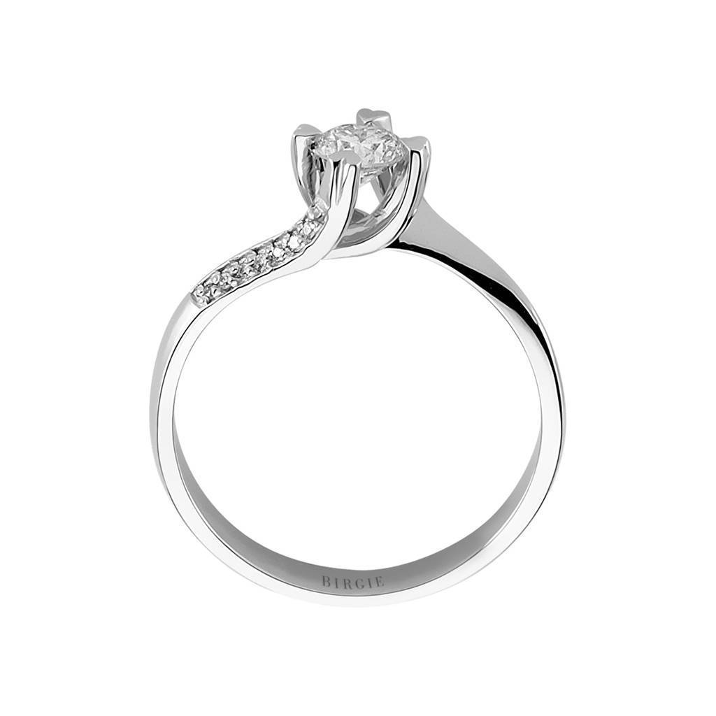 Total 0.40 Carat Diamond Halo Engagement Ring