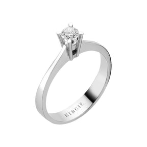 0.23 Carat F Colour Diamond Solitaire Ring