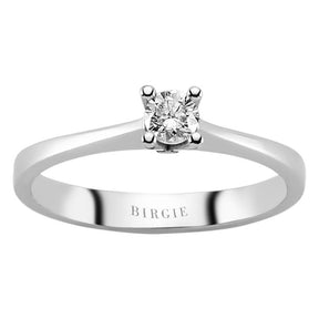 Bague solitaire diamant 0,23 carat