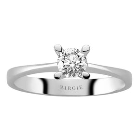 Bague solitaire diamant 0,39 carat