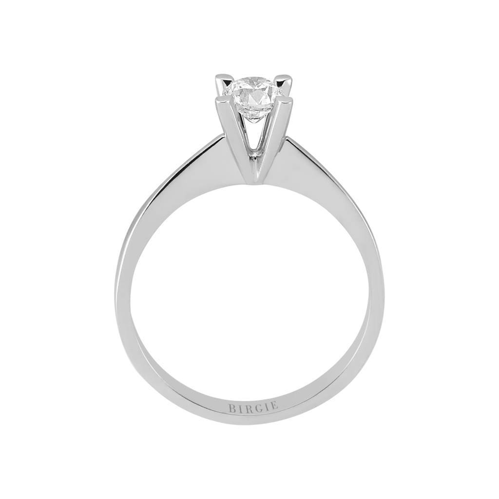 Bague solitaire diamant 0,39 carat