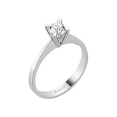 Bague solitaire diamant 0,39 carat