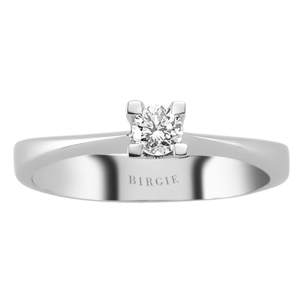 Bague solitaire diamant 0,23 carat