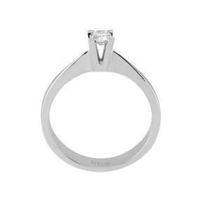 Bague solitaire diamant 0,23 carat