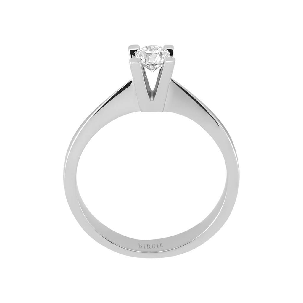 Bague solitaire diamant couleur G 0,31 carat