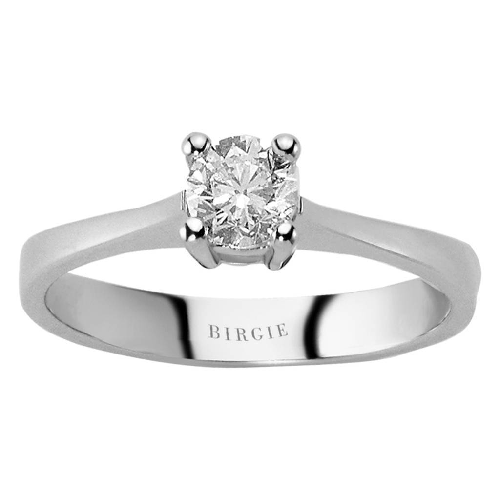 Bague solitaire diamant 0,46 carat