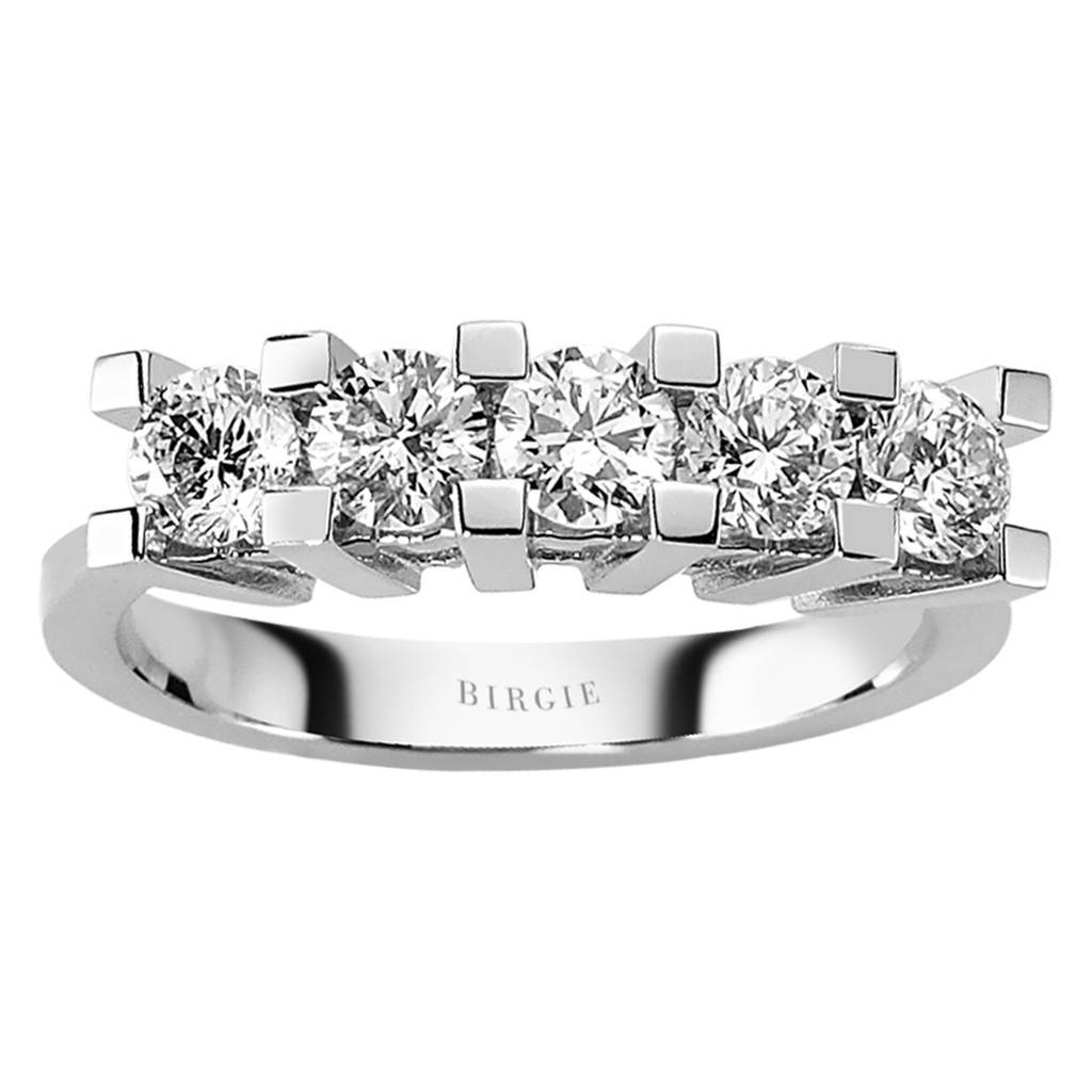 Bague de fiançailles 5 pierres diamant 1,18 carat