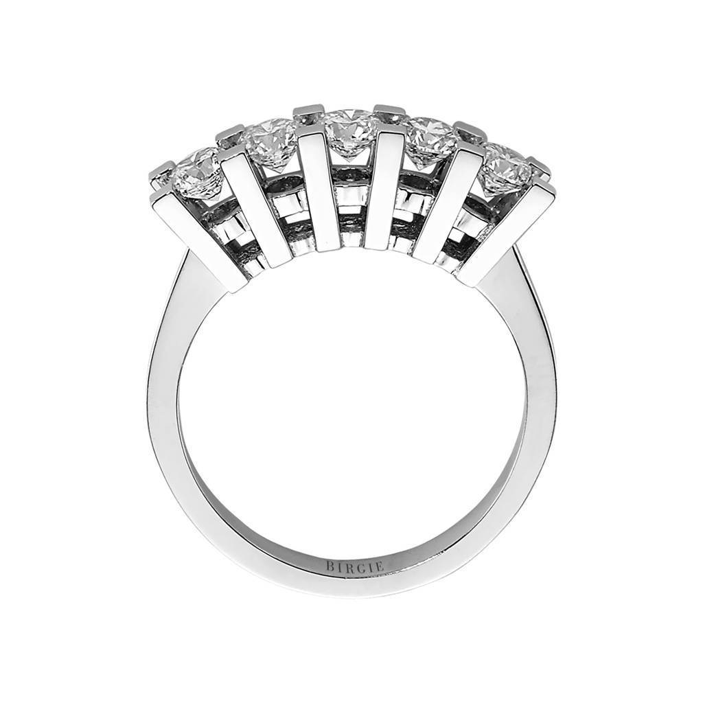 Bague de fiançailles 5 pierres diamant 1,18 carat