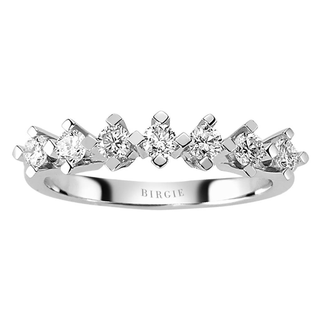 0.43 Carat 7 Stone Diamond Engagaement Ring