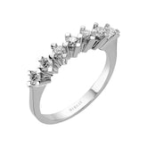 0.43 Carat 7 Stone Diamond Engagaement Ring