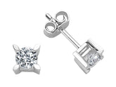 0.82 Carat Diamant Solitaire Ohrstecker