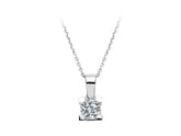 0.42 Carat Diamant Solitaire Halskette