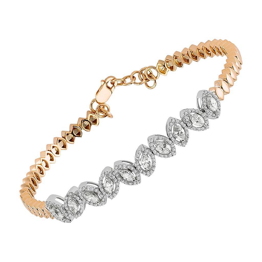 Marquise Schliff Diamant Armband