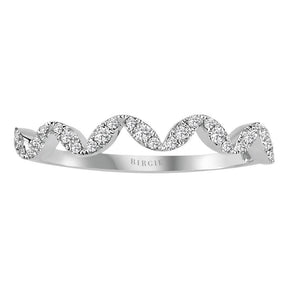 Wavy Design Diamond Ring