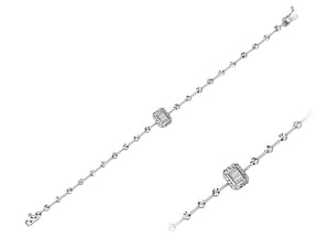 Baguette Diamant Armkette