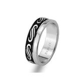 Antique Design White Gold Wedding Band