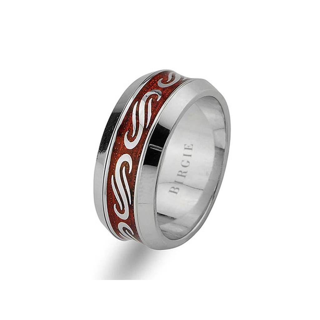 Antique Design White Gold Wedding Band