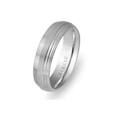 Epsilon Design White Gold Wedding Band