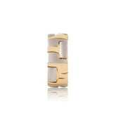 White and Yellow Gold Light Wall Wedding Band