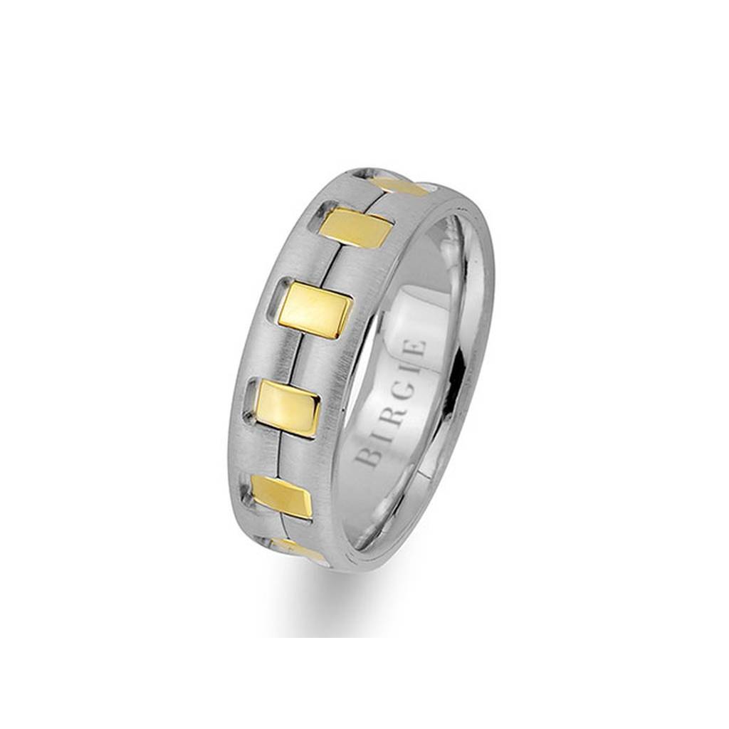 White and Yellow Gold Vivo Wedding Band