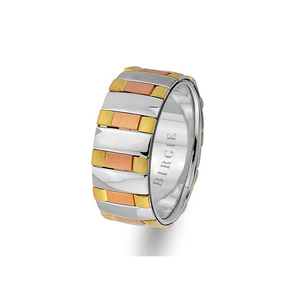 White, Rose and Yellow Gold Molloy Wedding Band - Birgie Diamant | Fine Jewellery - Diamant & Edelstein Schmuck