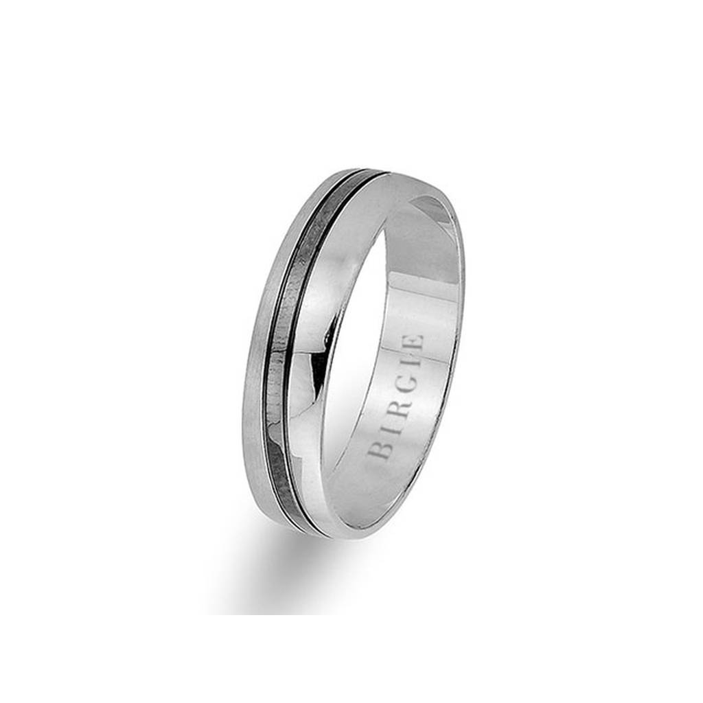 White Gold Classical Wedding Band