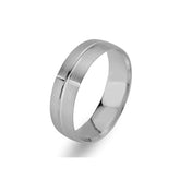 White Gold Matt Classical Wedding Band - Birgie Diamant | Fine Jewellery - Diamant & Edelstein Schmuck