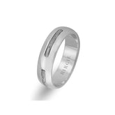 Modern Design White Gold Wedding Band