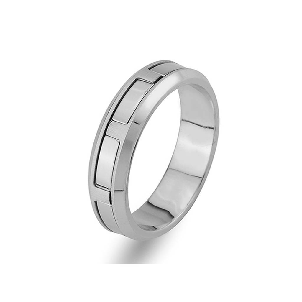 White Gold Wedding Band - Birgie Diamant | Fine Jewellery - Diamant & Edelstein Schmuck