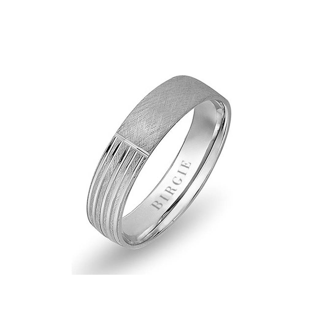 White Gold Pompei Wedding Band - Birgie Diamant | Fine Jewellery - Diamant & Edelstein Schmuck