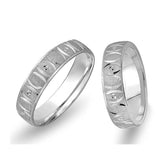 White Gold Bagan Wedding Band