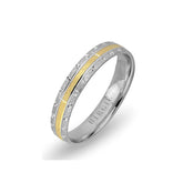 White and Yellow Gold Patara Wedding Band