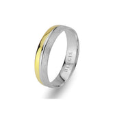 White and Yellow Gold Amidi Wedding Band