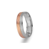 White and Yellow Gold Ani Wedding Band