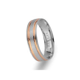 White and Yellow Gold Tushpa Wedding Band