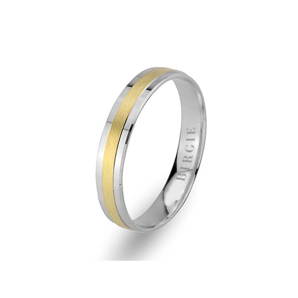 White and Yellow Gold Samarra Wedding Band