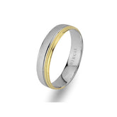 White and Yellow Gold Nevrekop Wedding Band