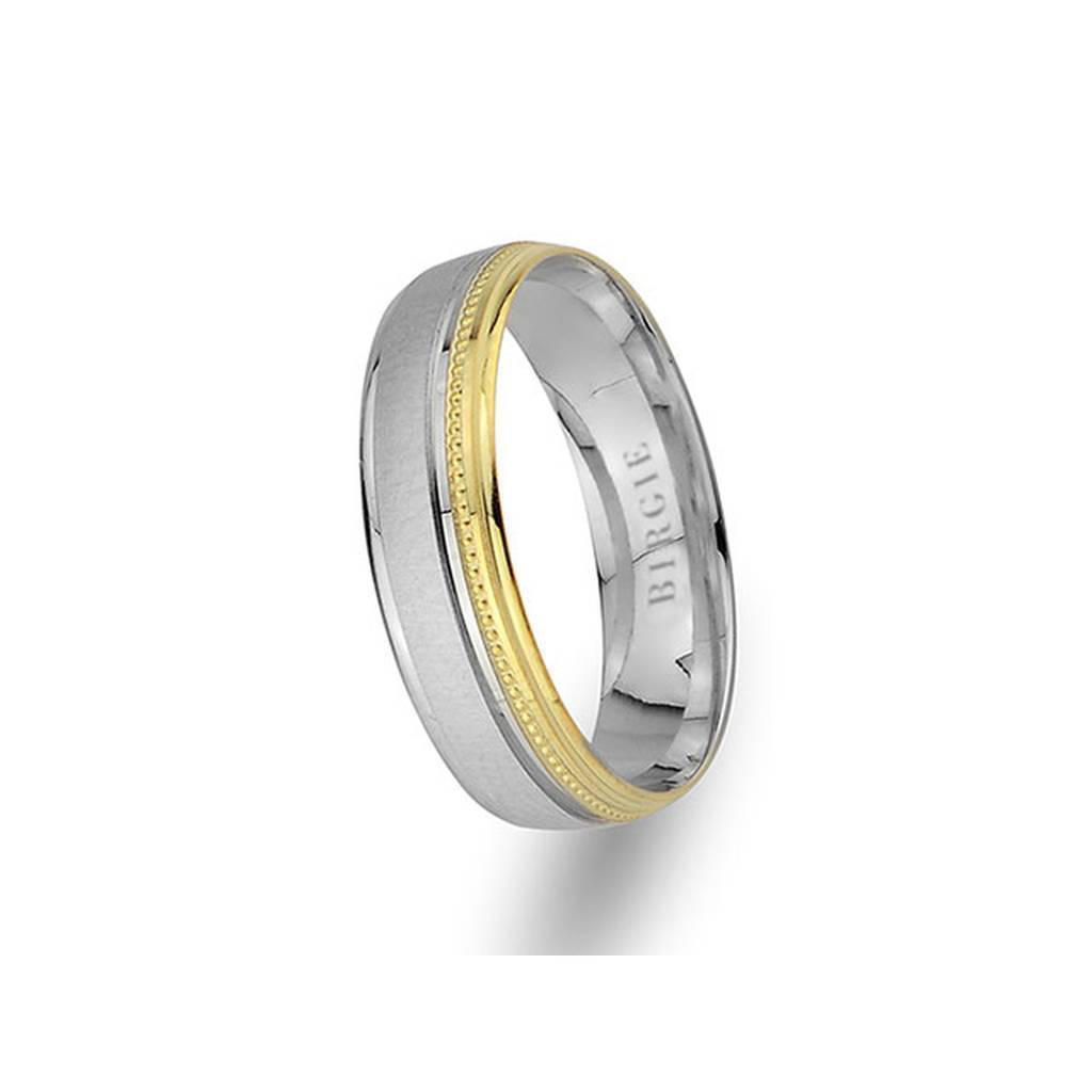 White and Yellow Gold Nevrekop Wedding Band