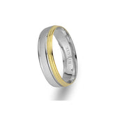 White and Yellow Gold Nevrekop Wedding Band