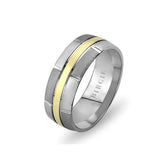 White and Yellow Gold Pervin Wedding Band