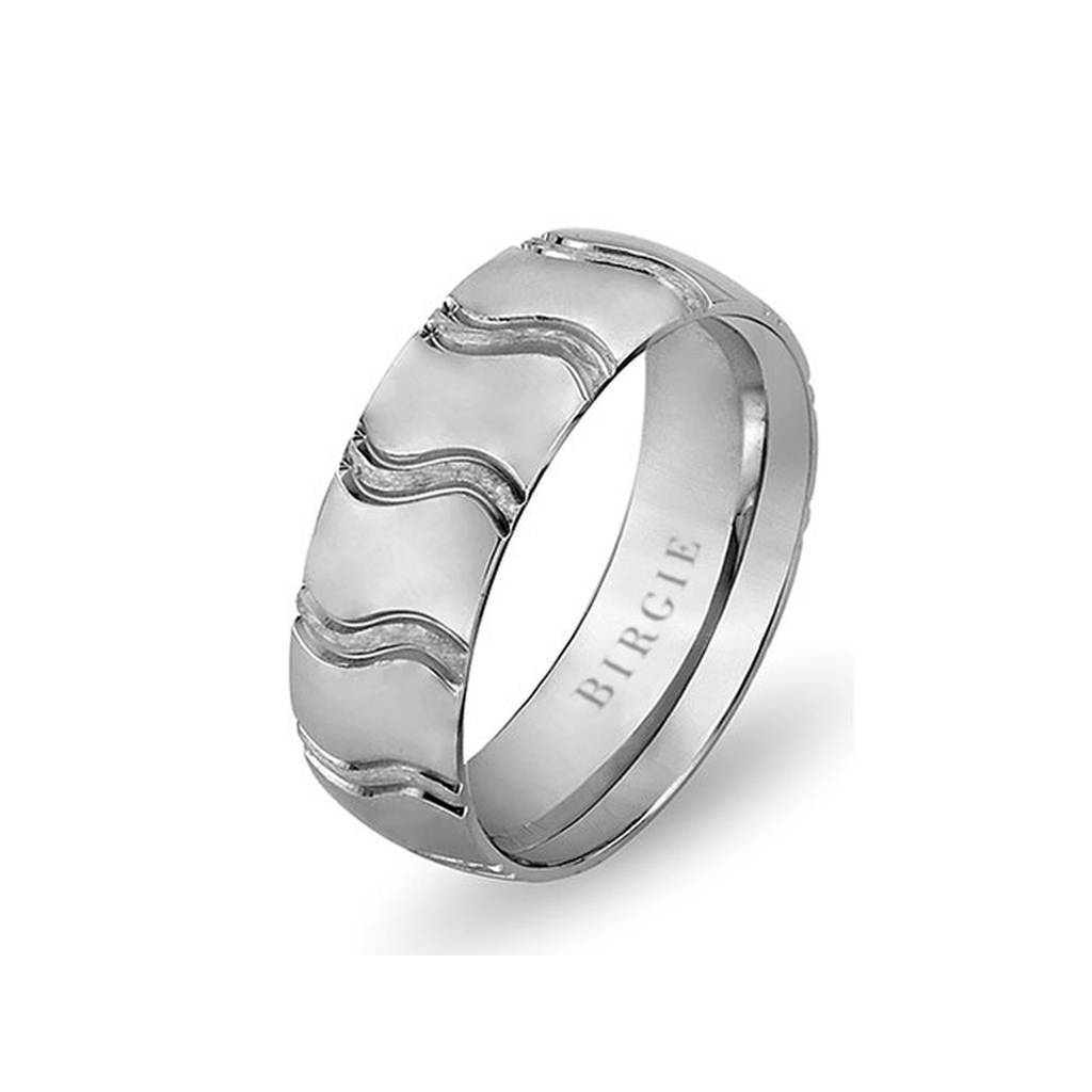 White Gold Kavs Wedding Band - Birgie Diamant | Fine Jewellery - Diamant & Edelstein Schmuck