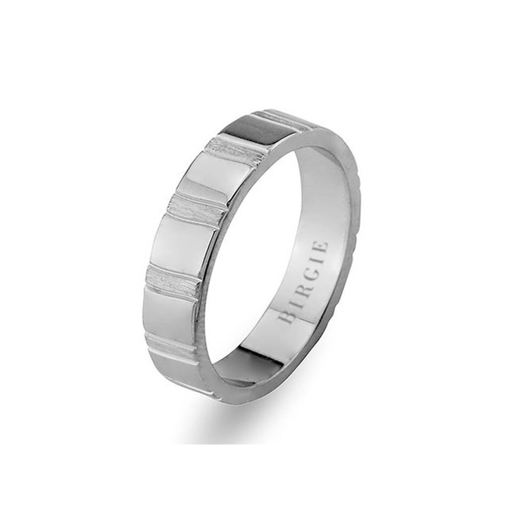 White Gold Cedy Wedding Band