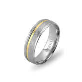 White and Yellow Gold Bahama Wedding Band