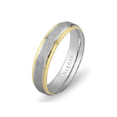 White and Yellow Gold Barbados Wedding Band