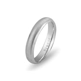 White Gold Hawaii Matt Wedding Band