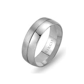 White Gold Akkad Wedding Band