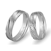 White Gold Kizzuwatna Wedding Band w/ Diamonds - Birgie Diamant | Fine Jewellery - Diamant & Edelstein Schmuck