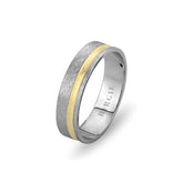 White and Yellow Gold Bomonti Wedding Band