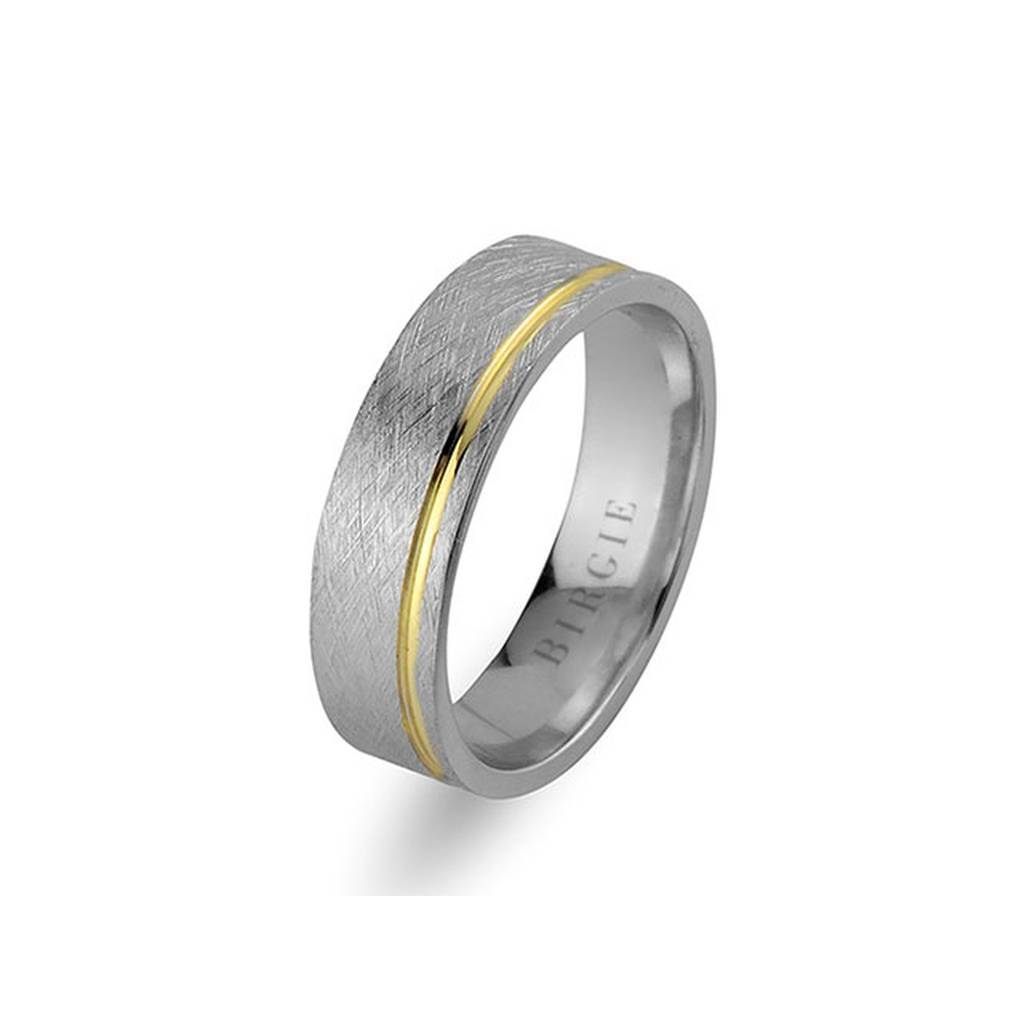 White and Yellow Gold Tarabya Wedding Band