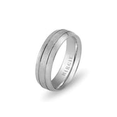 White Gold Ayazma Wedding Band w/ Diamonds